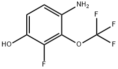 3-Fluoro-4-hydroxy-2-(trifluoromethoxy)aniline Structure