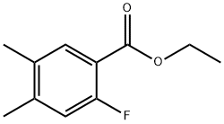 Benzoic acid, 2-fluoro-4,5-dimethyl-, ethyl ester Structure