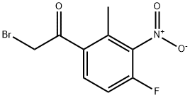 4'-Fluoro-2'-methyl-3'-nitrophenacyl bromide Structure