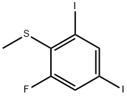 2,4-Diiodo-6-fluorothioanisole Structure