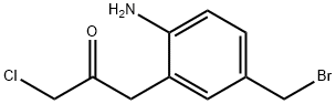 1-(2-Amino-5-(bromomethyl)phenyl)-3-chloropropan-2-one Structure