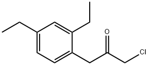 3-Chloro-1-(2,4-diethylphenyl)propan-2-one Structure