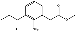 Methyl 2-amino-3-propionylphenylacetate Structure