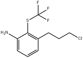 3-(3-Chloropropyl)-2-(trifluoromethylthio)aniline Structure