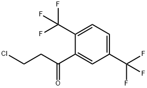 1-(2,5-Bis(trifluoromethyl)phenyl)-3-chloropropan-1-one Structure