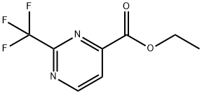 4-Pyrimidinecarboxylic acid, 2-(trifluoromethyl)-, ethyl ester Structure