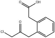 1-(2-(Carboxymethyl)phenyl)-3-chloropropan-2-one Structure