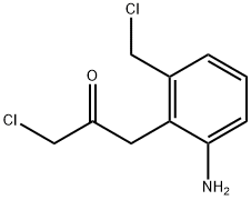 1-(2-Amino-6-(chloromethyl)phenyl)-3-chloropropan-2-one Structure