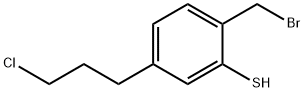 2-(Bromomethyl)-5-(3-chloropropyl)thiophenol Structure