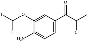 1-(4-Amino-3-(difluoromethoxy)phenyl)-2-chloropropan-1-one Structure