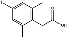 Benzeneacetic acid, 4-fluoro-2,6-dimethyl- Structure
