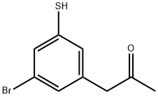 1-(3-Bromo-5-mercaptophenyl)propan-2-one Structure