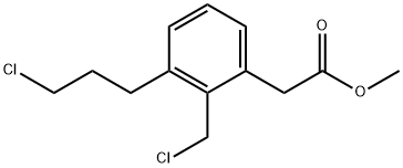 Methyl 2-(chloromethyl)-3-(3-chloropropyl)phenylacetate Structure