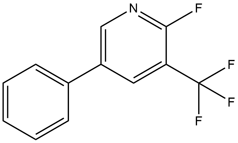 2-Fluoro-5-phenyl-3-(trifluoromethyl)pyridine Structure