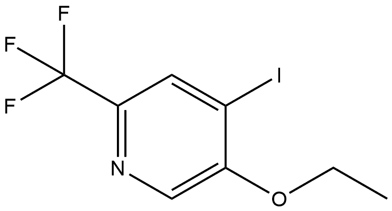 5-Ethoxy-4-iodo-2-(trifluoromethyl)pyridine Structure