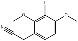 2,4-Dimethoxy-3-iodophenylacetonitrile Structure