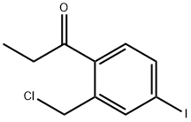 1-(2-(Chloromethyl)-4-iodophenyl)propan-1-one Structure