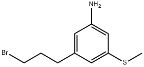 3-(3-Bromopropyl)-5-(methylthio)aniline Structure