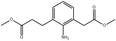 Methyl 2-amino-3-(3-methoxy-3-oxopropyl)phenylacetate Structure