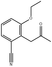 3-Ethoxy-2-(2-oxopropyl)benzonitrile Structure