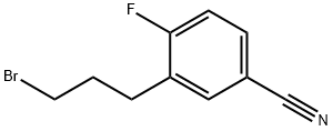 3-(3-Bromopropyl)-4-fluorobenzonitrile Structure