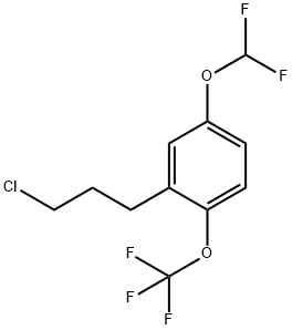 1-(3-Chloropropyl)-5-(difluoromethoxy)-2-(trifluoromethoxy)benzene Structure