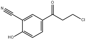 5-(3-Chloropropanoyl)-2-hydroxybenzonitrile Structure