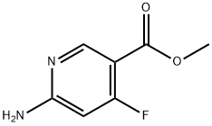 3-Pyridinecarboxylic acid, 6-amino-4-fluoro-, methyl ester Structure