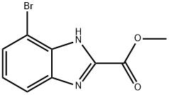 1H-Benzimidazole-2-carboxylic acid, 7-bromo-, methyl ester Structure