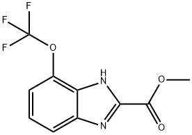 Methyl 4-trifluoromethoxy-1H-benzimidazole-2-carboxylate Structure