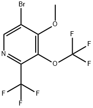 5-Bromo-4-methoxy-3-(trifluoromethoxy)-2-(trifluoromethyl)pyridine Structure