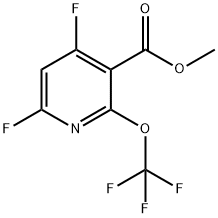 Methyl 4,6-difluoro-2-(trifluoromethoxy)pyridine-3-carboxylate Structure