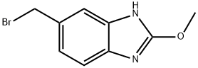 1H-Benzimidazole, 6-(bromomethyl)-2-methoxy- Structure