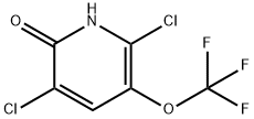 3,6-Dichloro-2-hydroxy-5-(trifluoromethoxy)pyridine Structure