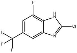 2-Chloro-4-fluoro-6-trifluoromethyl-1H-benzimidazole 구조식 이미지