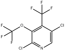 2,5-Dichloro-3-(trifluoromethoxy)-4-(trifluoromethyl)pyridine Structure