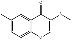 4H-1-Benzopyran-4-one, 6-methyl-3-(methylthio)- Structure