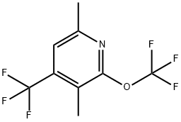 3,6-Dimethyl-2-(trifluoromethoxy)-4-(trifluoromethyl)pyridine Structure