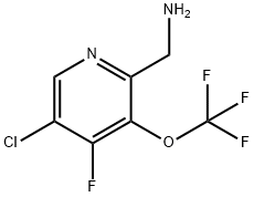 2-(Aminomethyl)-5-chloro-4-fluoro-3-(trifluoromethoxy)pyridine Structure