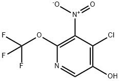 4-Chloro-5-hydroxy-3-nitro-2-(trifluoromethoxy)pyridine Structure