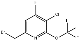 6-(Bromomethyl)-3-chloro-4-fluoro-2-(trifluoromethoxy)pyridine Structure