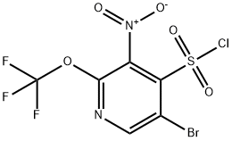 5-Bromo-3-nitro-2-(trifluoromethoxy)pyridine-4-sulfonyl chloride Structure