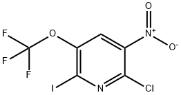 2-Chloro-6-iodo-3-nitro-5-(trifluoromethoxy)pyridine Structure