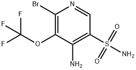 4-Amino-2-bromo-3-(trifluoromethoxy)pyridine-5-sulfonamide Structure