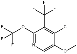 4-Chloro-5-methoxy-2-(trifluoromethoxy)-3-(trifluoromethyl)pyridine Structure