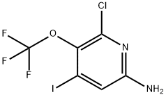 6-Amino-2-chloro-4-iodo-3-(trifluoromethoxy)pyridine Structure