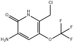 3-Amino-6-(chloromethyl)-2-hydroxy-5-(trifluoromethoxy)pyridine Structure