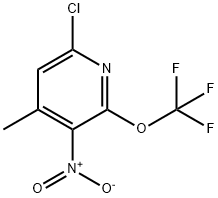 6-Chloro-4-methyl-3-nitro-2-(trifluoromethoxy)pyridine Structure