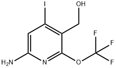 6-Amino-4-iodo-2-(trifluoromethoxy)pyridine-3-methanol Structure