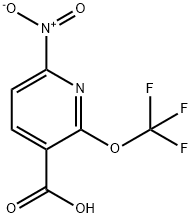6-Nitro-2-(trifluoromethoxy)pyridine-3-carboxylic acid Structure